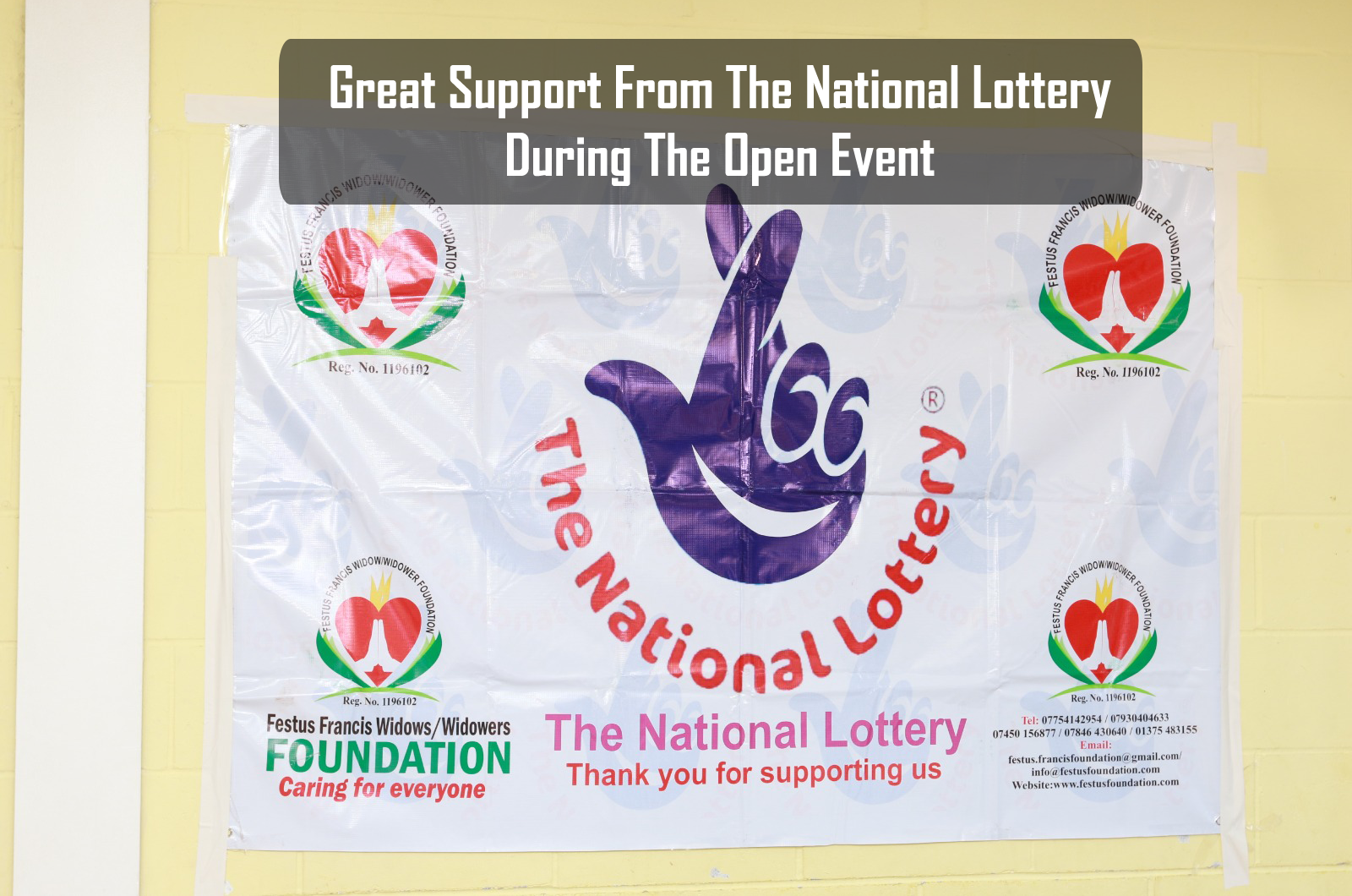 Great Support From The National Lottery Our Open Event